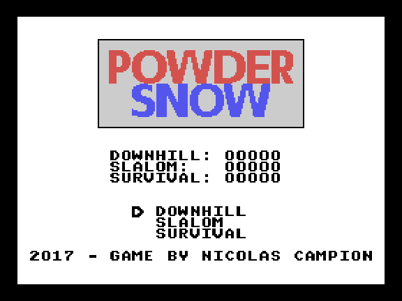 Powder Snow Title Screen